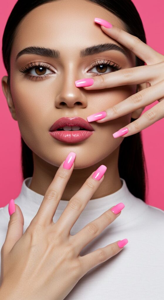 Neon Fade with Pastel Base Pastel Pink Neon Pink