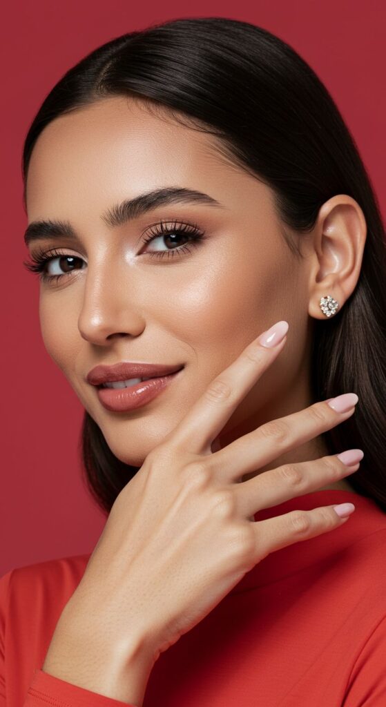Soft Ombre with Accent Gem