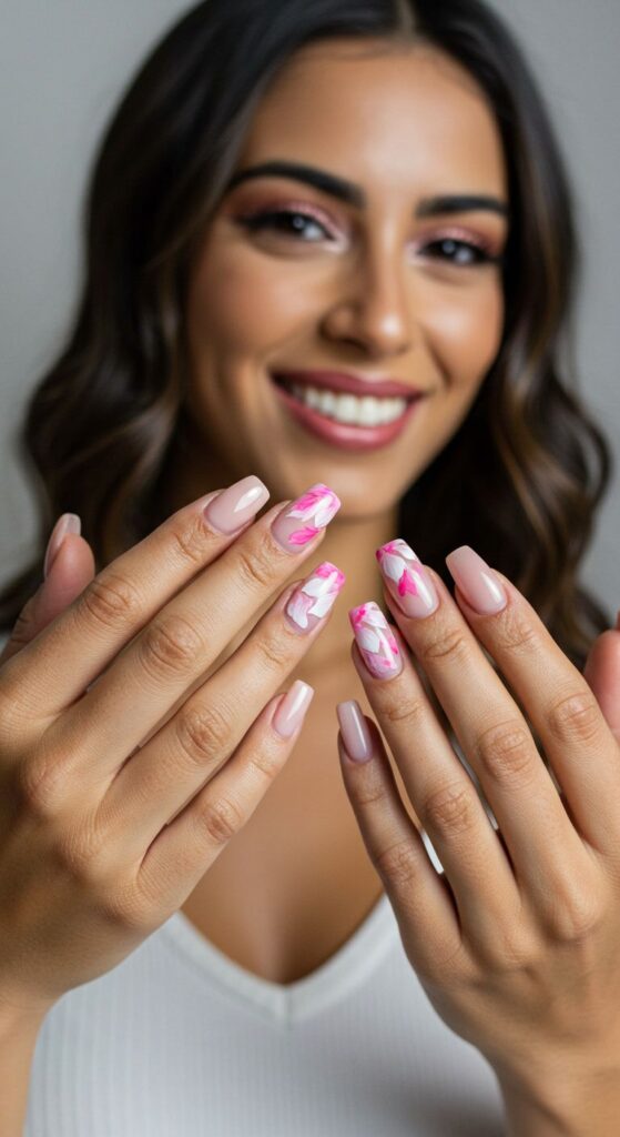 Watercolor Petal Nails