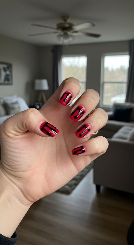 Blood Drip Nails