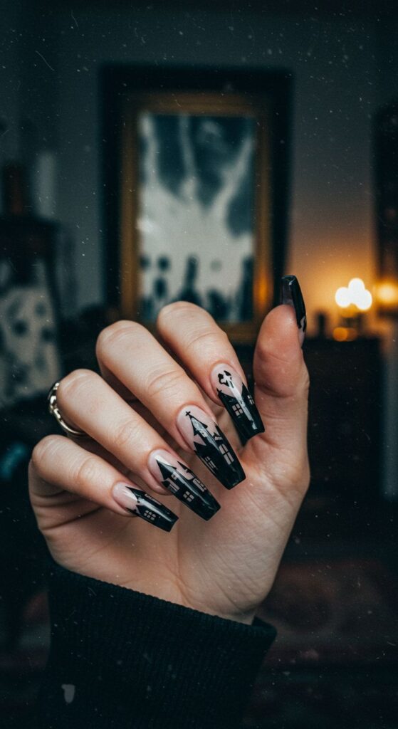 Haunted House Silhouettes