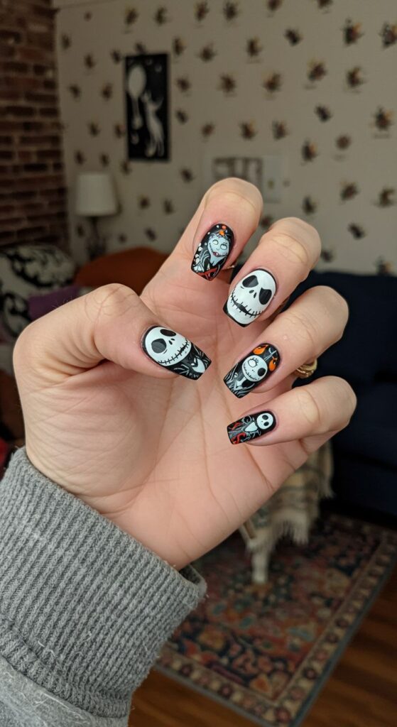 Jack Skellington Nails