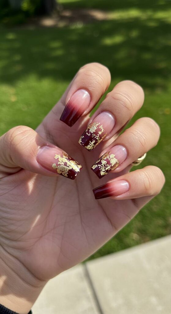 Ombre with Gold Accents