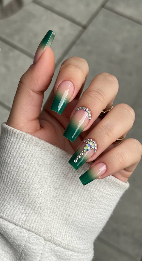 Ombre with Rhinestone Bling