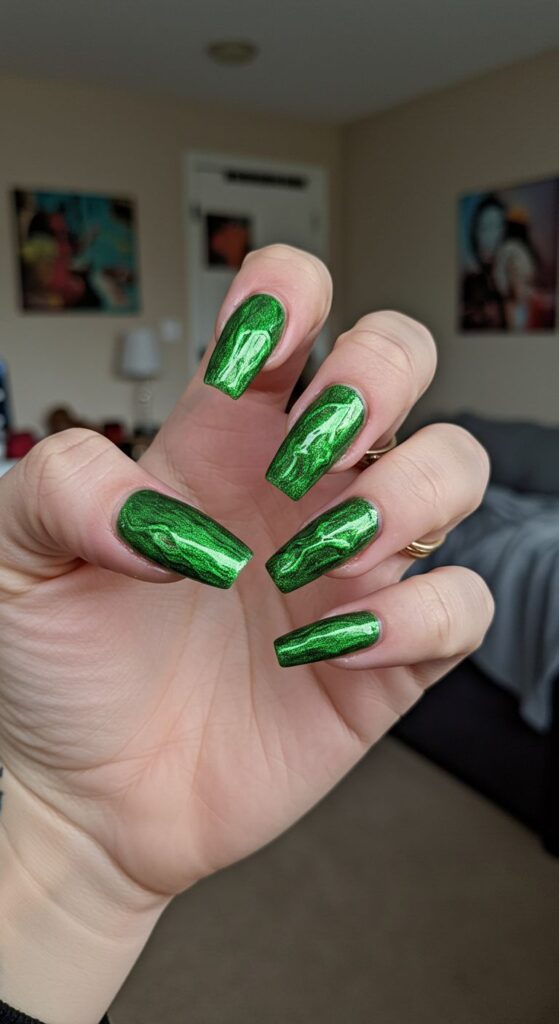 Poison Green Slime Nail