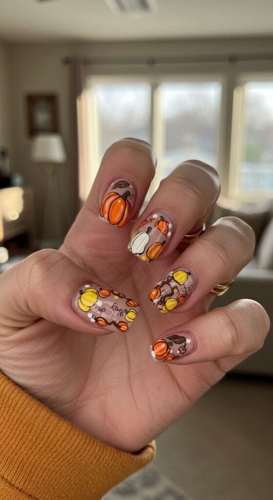 Pumpkin Patch Nails